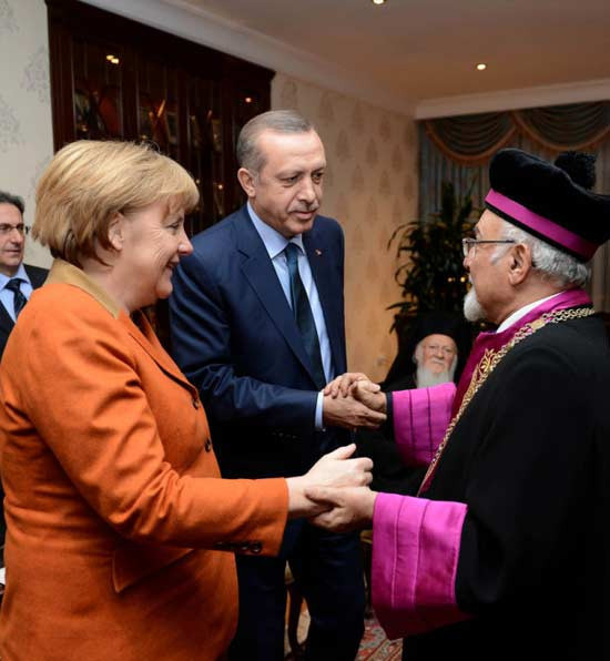 Merkel ve Erdoğan dini liderlerle görüştü - Resim: 4