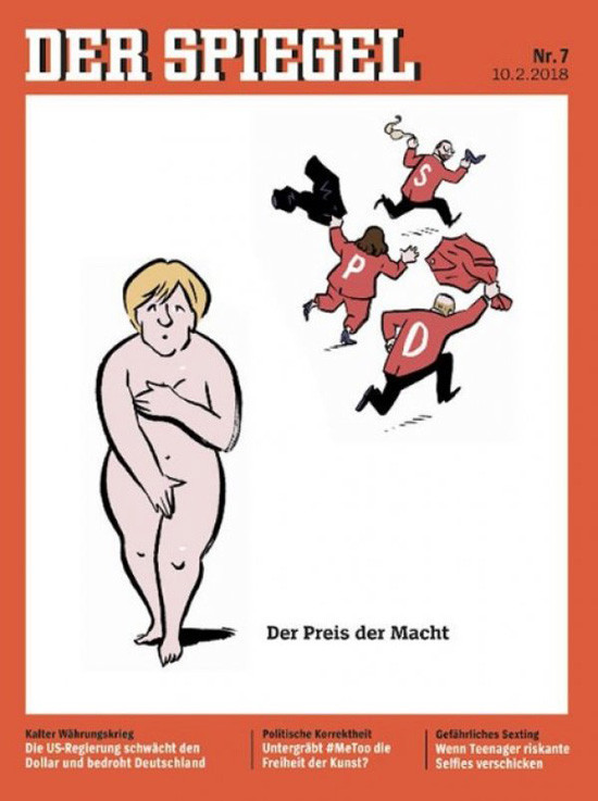 Der Spiegel'dan olay kapak! Merkel'i çırılçıplak soyup... - Resim: 4