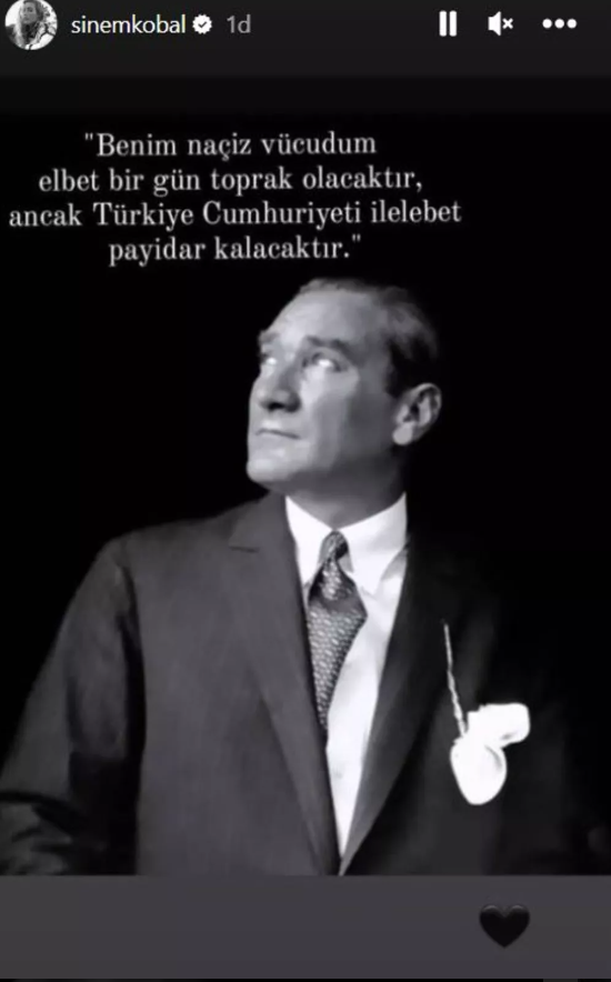 Ünlülerden peş peşe 10 Kasım paylaşımları! 'Yolum sensin' - Resim: 2