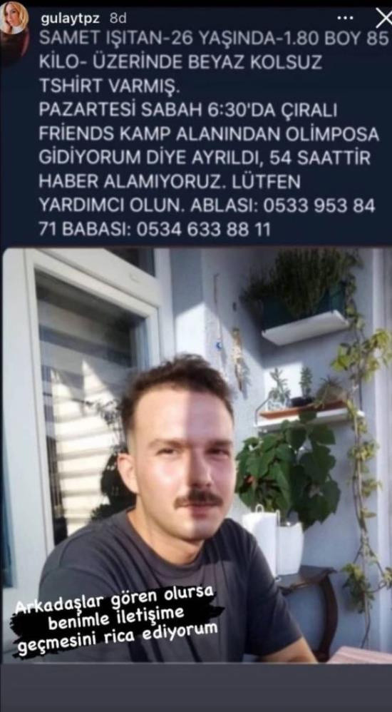 Antalya'da kayıp Samet Işıtan'dan 4 gün haber yok ablası üzen ihtimali söyledi - Resim: 1