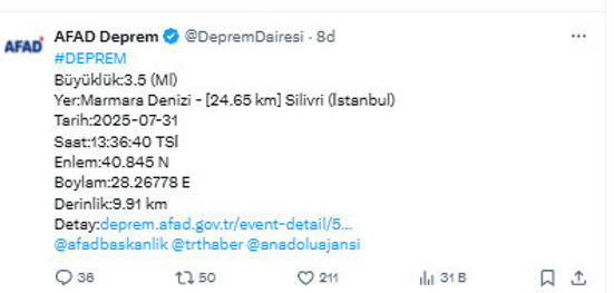İstanbul'da deprem oldu! AFAD son dakika duyurdu, Japon deprem uzmanından açıklama - Resim: 0
