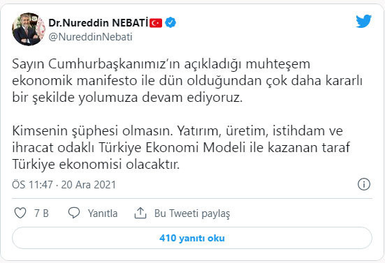 Bakan Nureddin Nebati döviz kurundaki düşüşü yorumladı - Resim: 0
