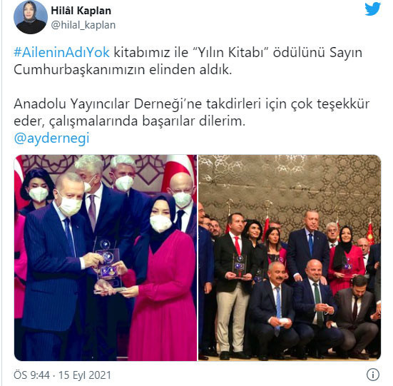 Hilal Kaplan 'Yılın Kitabı' ödülünü aldı - Resim: 0