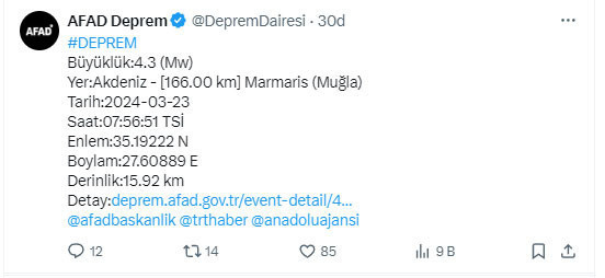 Muğla'da panik yaratan deprem! AFAD'dan açıklama geldi - Resim: 0