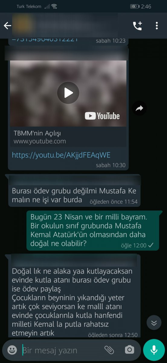 Konya'da okulun WhatsApp grubunda Atatürk'e 'mal' diyen veli gözaltına alındı - Resim: 0