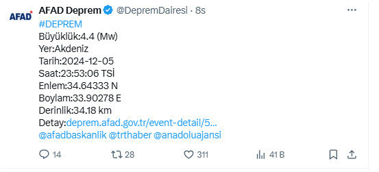 Panik yaratan deprem! AFAD son verileri açıkladı - Resim: 0