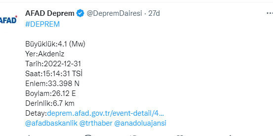 Panik yaratan deprem! AFAD şiddetini duyurdu - Resim: 0