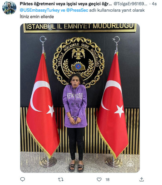 İstiklal Caddesi saldırısı sonrası ABD'nin taziye paylaşımının altına yorum yağdı itiniz emin ellerde - Resim: 0