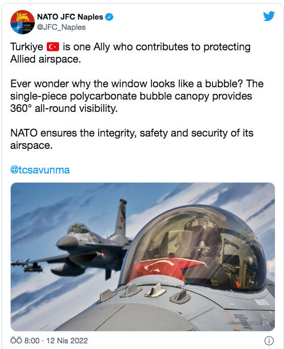 NATO'nun İtalya'daki komutanlığından 'Turkey' yerine 'Türkiye' paylaşımı - Resim: 0