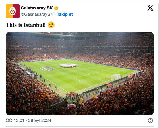 Galatarasay'dan PAOK'un tepki çeken 'Konstantinopolis' paylaşımına yanıt - Resim: 0