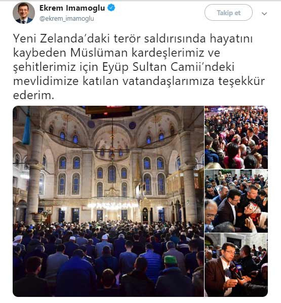 İmamoğlu camiye gitti Kur'an okudu - Resim: 1