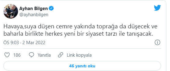 Ayhan Bilgen'den dikkat çeken bahar mesajı! Yeni parti sinyali - Resim: 0