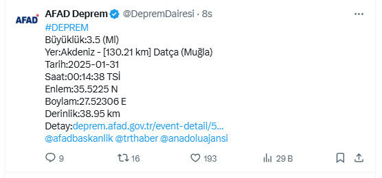 Deprem paniği! AFAD son depremin şiddetini duyurdu - Resim: 0