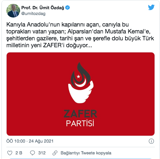 Ümit Özdağ'ın kurduğu Zafer Partisi'nin kurucu listesi Akşener ismi dikkat çekti - Resim: 0