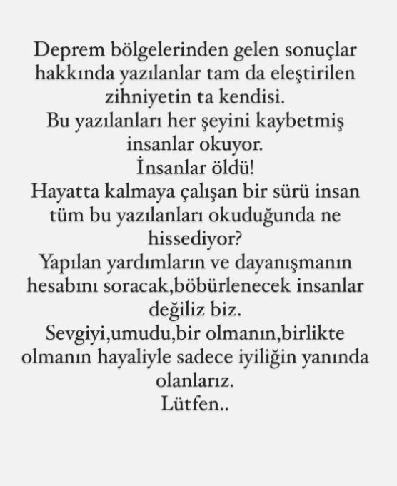 Bergüzar Korel, seçim sonrası deprem bölgesi için yapılan yorumlara isyan etti - Resim: 0