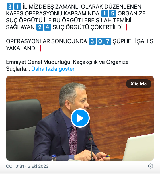Suç örgütlerine ağır darbe! Bakan Yerlikaya duyurdu: 39 organize suç örgütü çökertildi! - Resim: 0