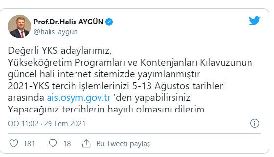 YKS'de kaç tercih hakkı var? YKS kontenjanlar kılavuzu güncellendi - Resim: 0