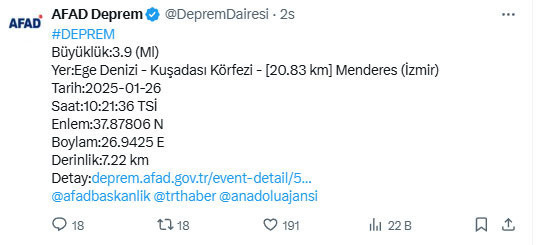 İzmir'de deprem paniği! AFAD duyurdu - Resim: 0