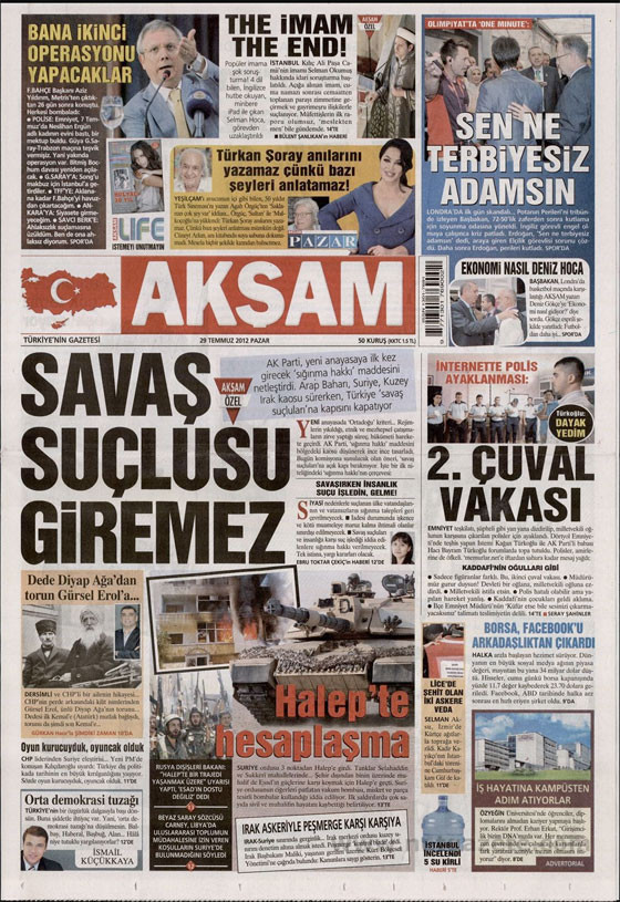  Günün en çarpıcı gazete manşetleri - Resim: 1