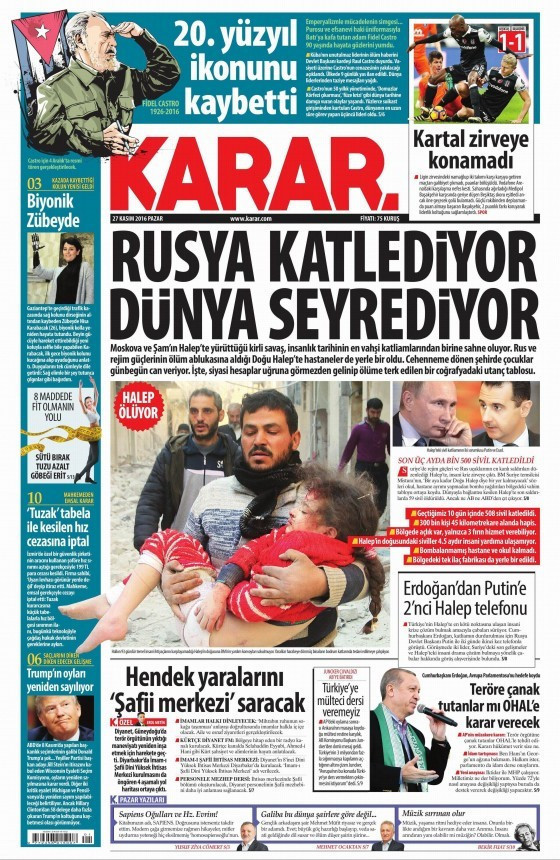 Gazete manşetleri 27 Kasım 2016 bugünkü gazeteler  - Resim: 3