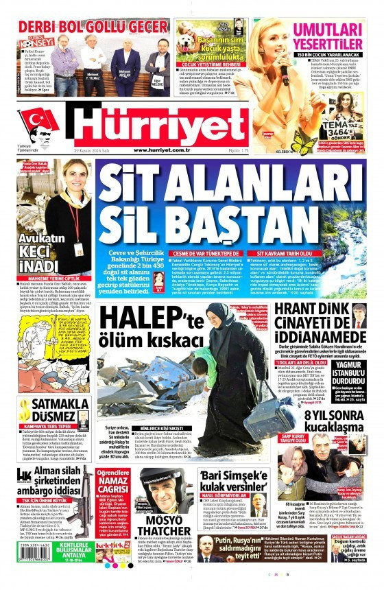 Gazete manşetleri Hürriyet - Aydınlık - Sözcü ne yazdı? - Resim: 1