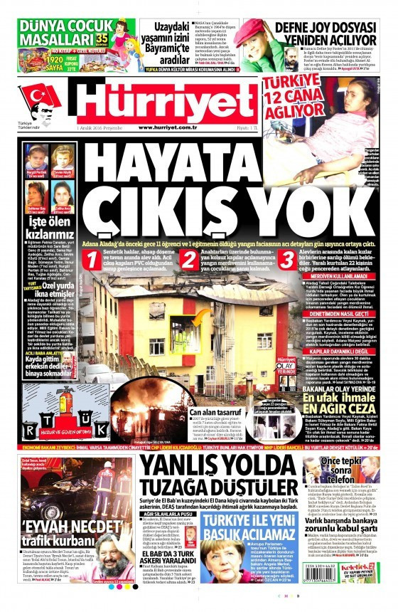 Gazete manşetleri Hürriyet - Habertürk- Sözcü ne yazdı? - Resim: 1
