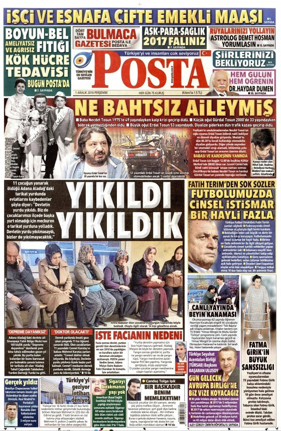 Gazete manşetleri Hürriyet - Habertürk- Sözcü ne yazdı? - Resim: 3