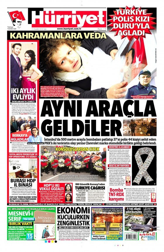 Gazete manşetleri Sözcü - Hürriyet - Habertürk ne yazdı? - Resim: 1