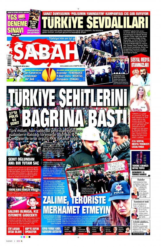 Gazete manşetleri Sözcü - Hürriyet - Habertürk ne yazdı? - Resim: 2