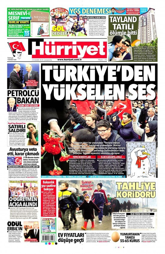 Gazete manşetleri Hürriyet - Sözcü - Cumhuriyet ne yazdı? - Resim: 1