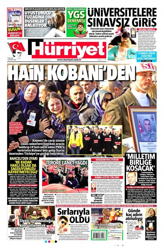 Gazete manşetleri Sözcü - Hürriyet - Cumhuriyet ne yazdı? - Resim: 1