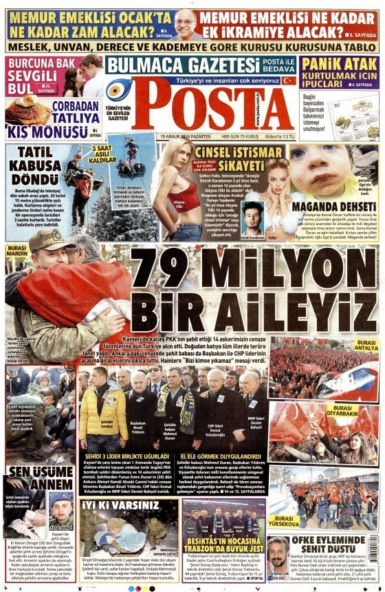 Gazete manşetleri Sözcü - Hürriyet - Cumhuriyet ne yazdı? - Resim: 3