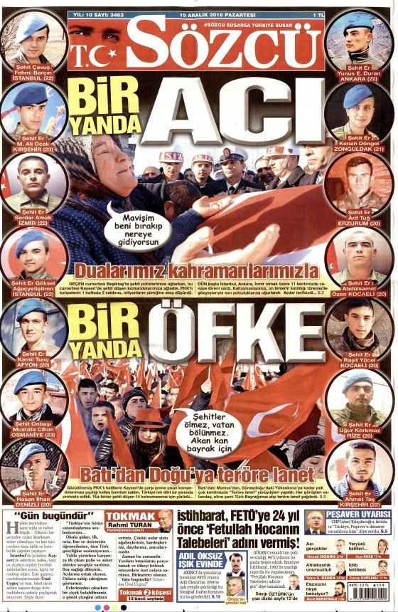 Gazete manşetleri Sözcü - Hürriyet - Cumhuriyet ne yazdı? - Resim: 4
