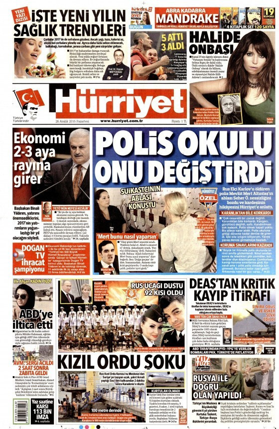 Gazete manşetleri Sözcü - Cumhuriyet - Hürriyet ne yazdı? - Resim: 1