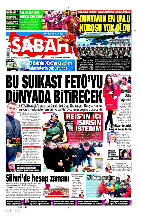 Gazete manşetleri Sözcü - Cumhuriyet - Hürriyet ne yazdı? - Resim: 2