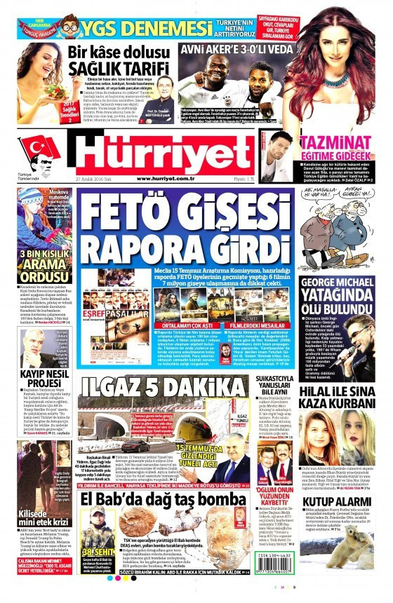 Gazete manşetleri Hürriyet - Sözcü - Cumhuriyet ne yazdı? - Resim: 1