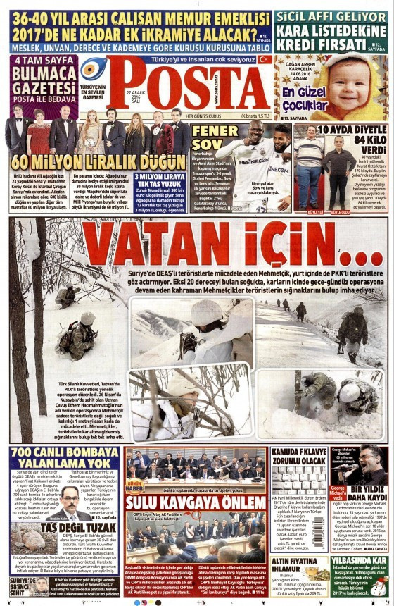 Gazete manşetleri Hürriyet - Sözcü - Cumhuriyet ne yazdı? - Resim: 3