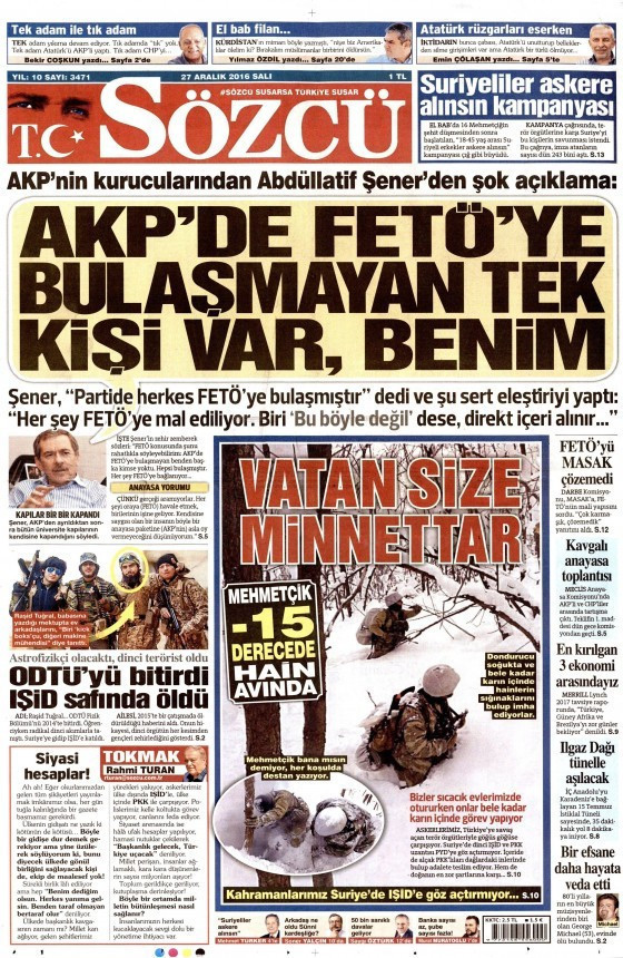 Gazete manşetleri Hürriyet - Sözcü - Cumhuriyet ne yazdı? - Resim: 4