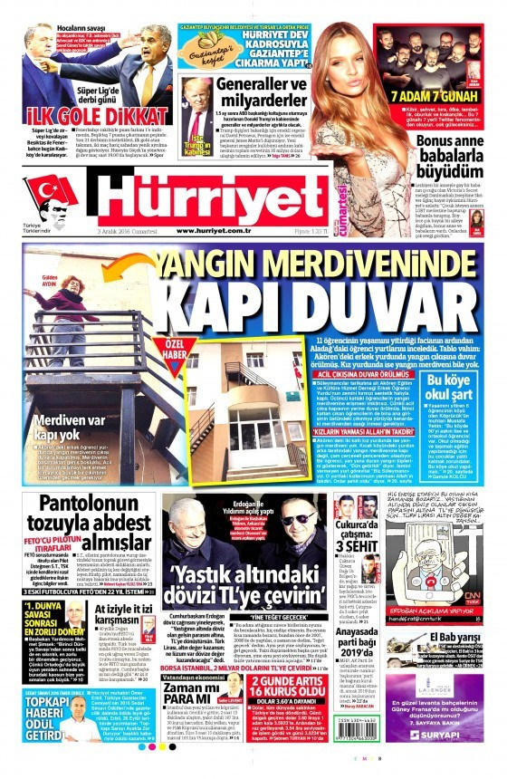 Gazete manşetleri Sözcü - Habertürk- Hürriyet ne yazdı? - Resim: 1