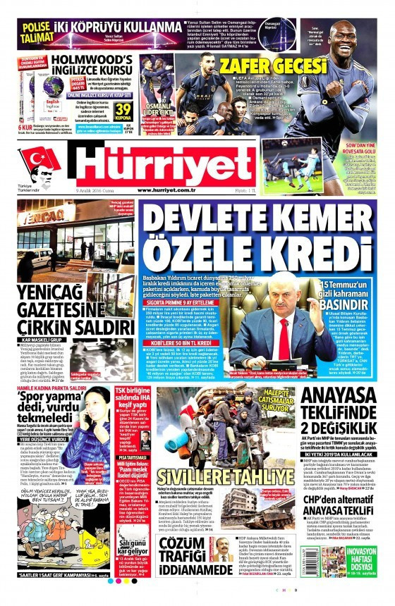 Gazete manşetleri Sözcü - Hürriyet - Habertürk ne yazdı? - Resim: 1