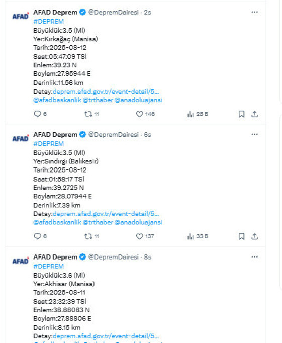 Balıkesir'den sonra Manisa sallanıyor! Panik yaratan deprem - Resim: 0