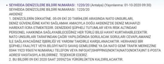 Doğu Akdeniz'de yeni NAVTEX! NATO ülkeleri tatbikat yapacak - Resim: 1