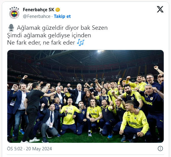 Dursun Özbek'in konuştuğu sırada F.Bahçe'den flaş paylaşım - Resim: 0