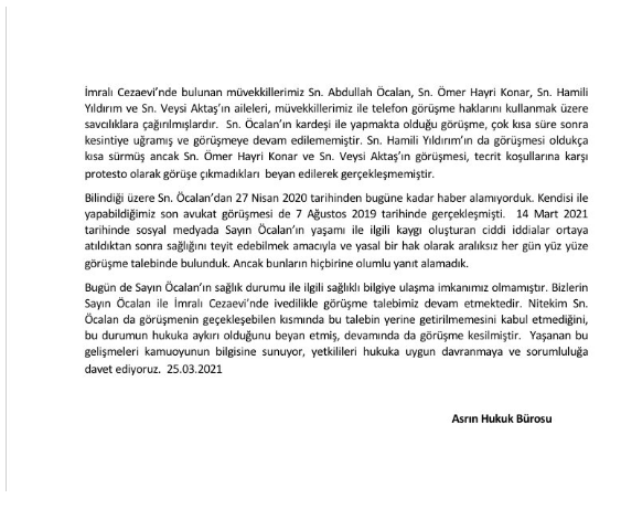 Dikkat çeken Abdullah Öcalan gelişmesi! Telefonla görüştüler - Resim: 0