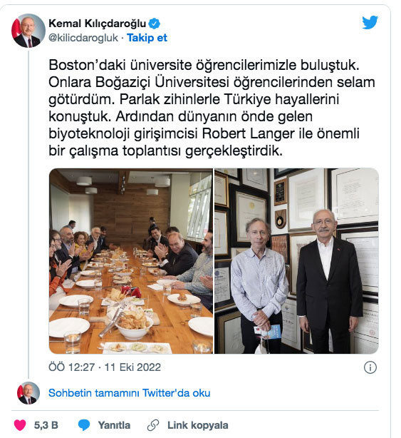 Kılıçdaroğlu ABD ziyaretinde hangi isimlerle görüştü Kılıçdaroğlu açıkladı - Resim: 0