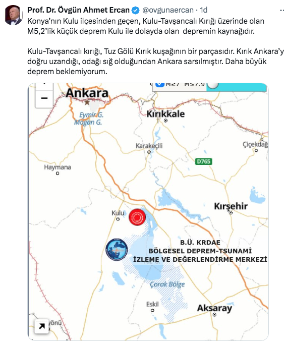 Konya depremini Ankara'nın neden çok şiddetli hissettiğini Ahmet Ercan açıklandı - Resim: 0
