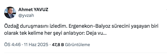 Ümit Özdağ duruşmasını izledim diyen Ahmet Yavuz deja vu olmuş - Resim: 0