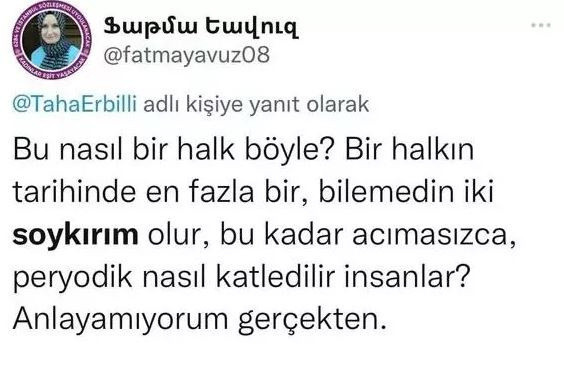 Kılıçdaroğlu'nun 'helalleşme' etkinliğinde konuşan kişi LGBT ve Türklere yönelik soykırım iftirası atan Fatma Yavuz - Resim: 0