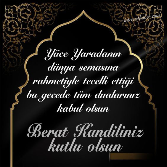 Berat Kandili 2021 mesajları resimli aileye, patrona, arkadaşa etkileyici kandil mesajı - Resim: 2
