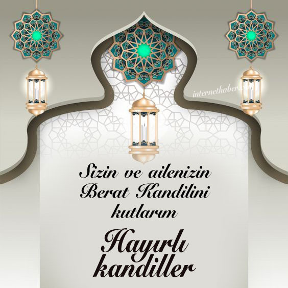 Kandil mesajları 2021 resimli Berat Kandili hadisleri ayetlerle güzel sözleri - Resim: 2